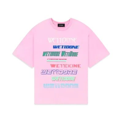 WE11DONE We11Done Multi Logo T-shirt "Light Pink"