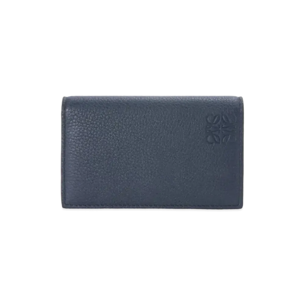 LOEWE Business Cardholder In Soft Grained Calfskin "Ocean"