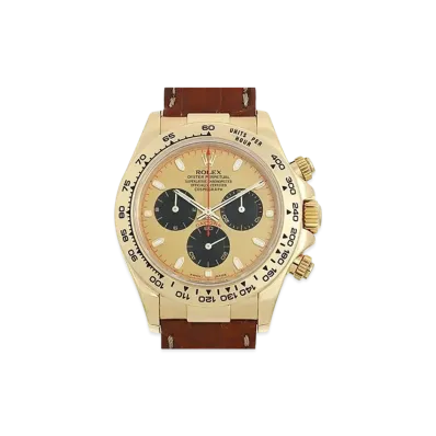 ROLEX Cosmograph Daytona "Champagne/Black/Yellow Gold" 116518