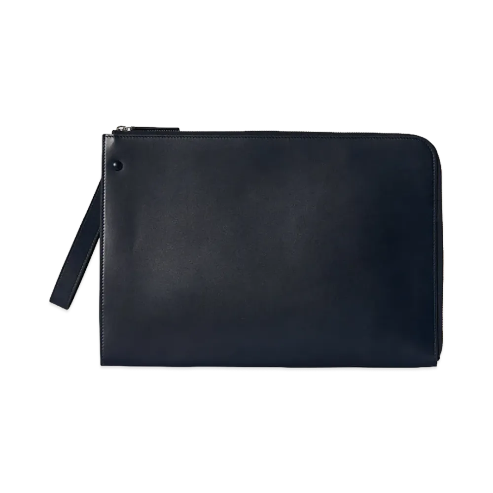 The Row Women's Leather Large Wristlet Wallet "Sapphire"