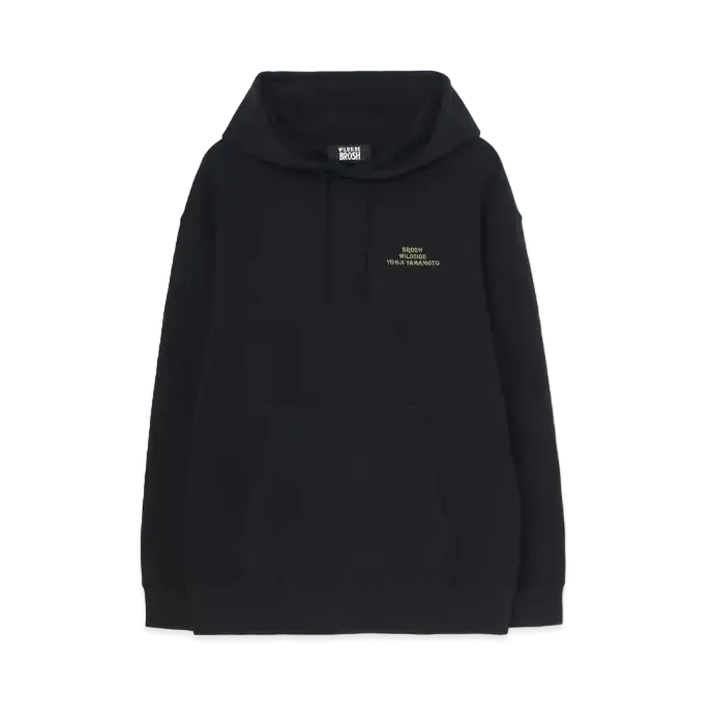 WILDSIDE Yohji Yamamoto x BROSH Pullover Hoodie (Tattoo) "Black"