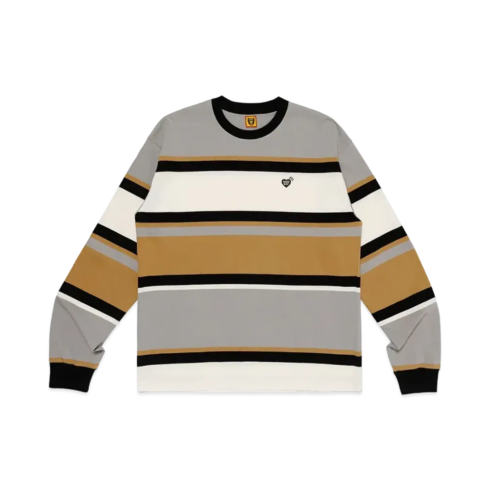 HUMAN MADE Border L/S T-Shirt "Brown"