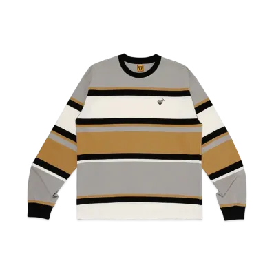 HUMAN MADE Border L/S T-Shirt "Brown"