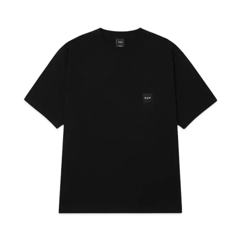 HUF Set Box Logo Pocket Tee "Black"
