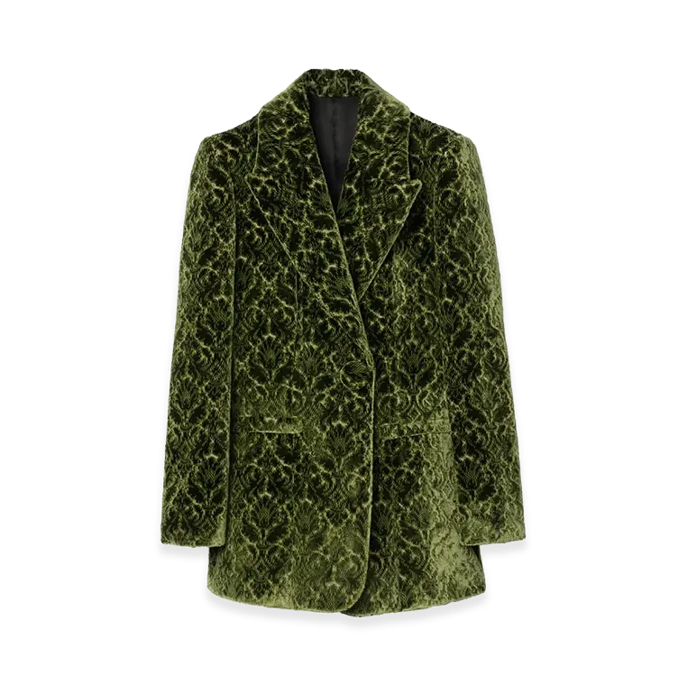 Burberry Women's Baroque Velvet Blazer "Green"