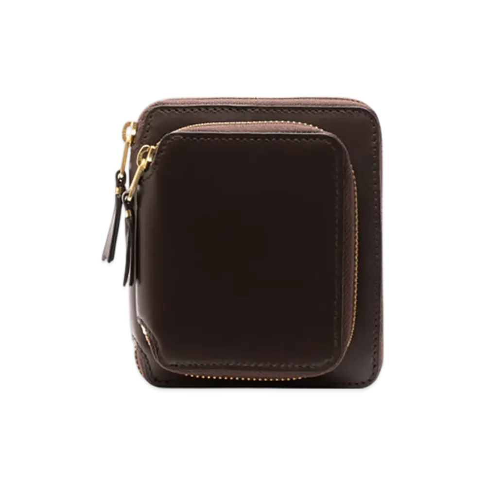COMME des GARCONS Wallet Classic Leather Outside Pocket Wallet "Brown"