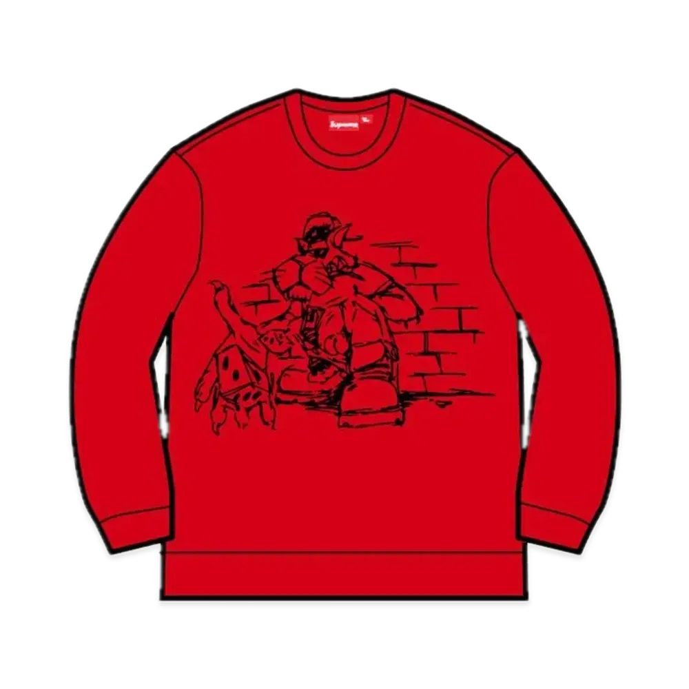 Supreme Dice Crewneck "Red"
