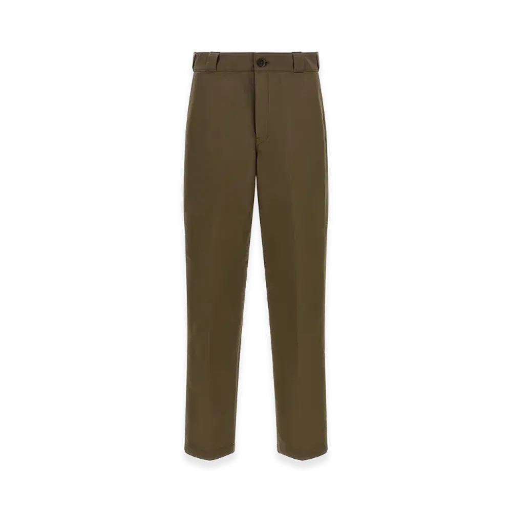 PRADA Logo Tailored Trousers "Brown"