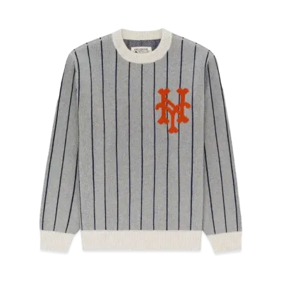 Aime Leon Dore x New York Mets Pinstripe Sweater "Grey"