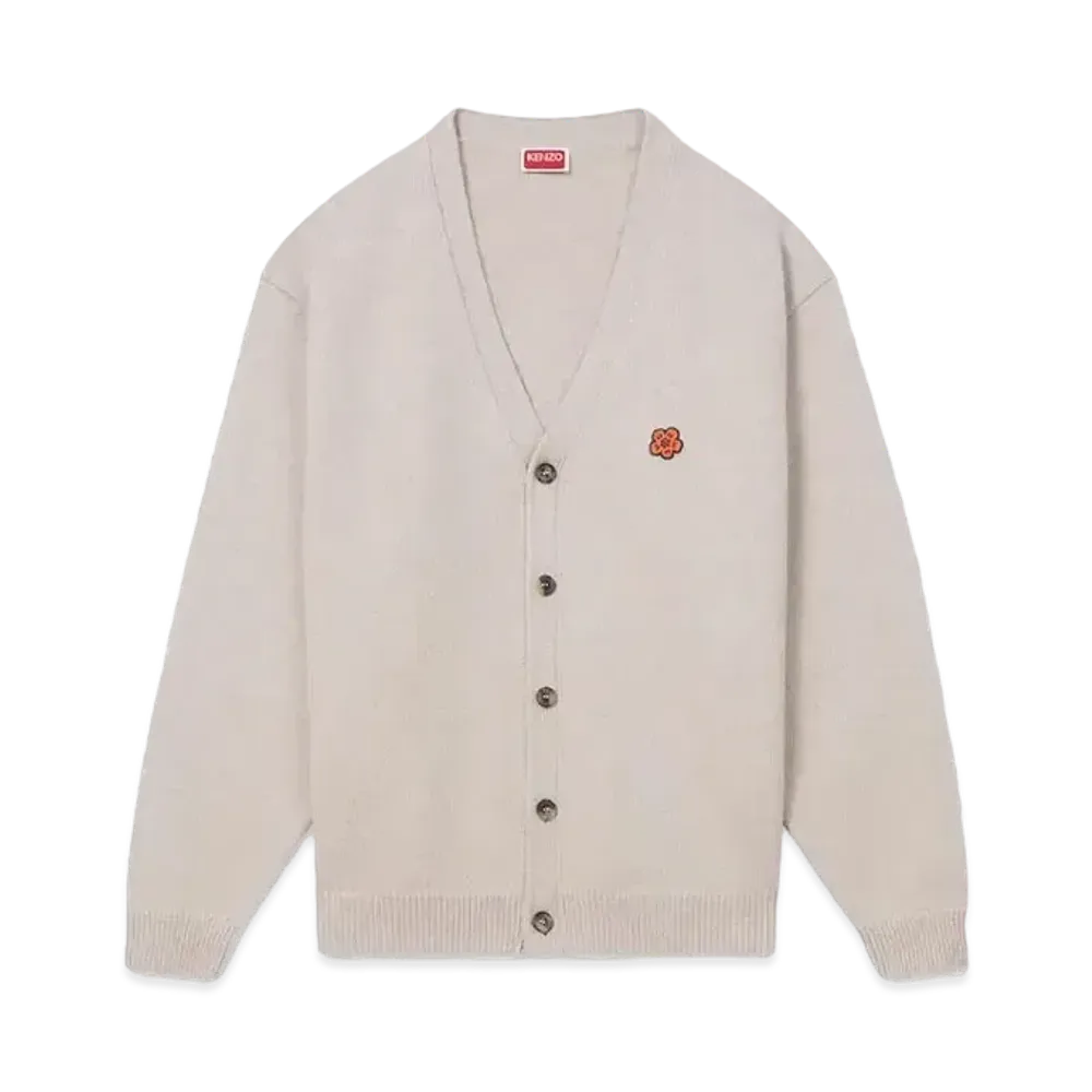 KENZO 'BOKE FLOWER' Embroidery Cardigan "Beige"