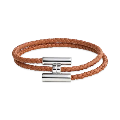 Hermes Tournis Tresse Bracelet "Gold/Palladium"