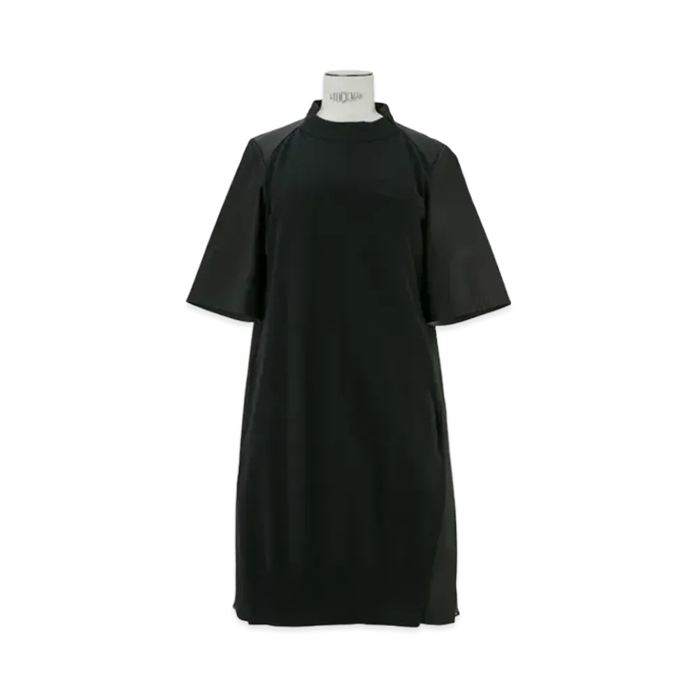 sacai Cotton Gabardine x Knit One Piece "Black/Black"