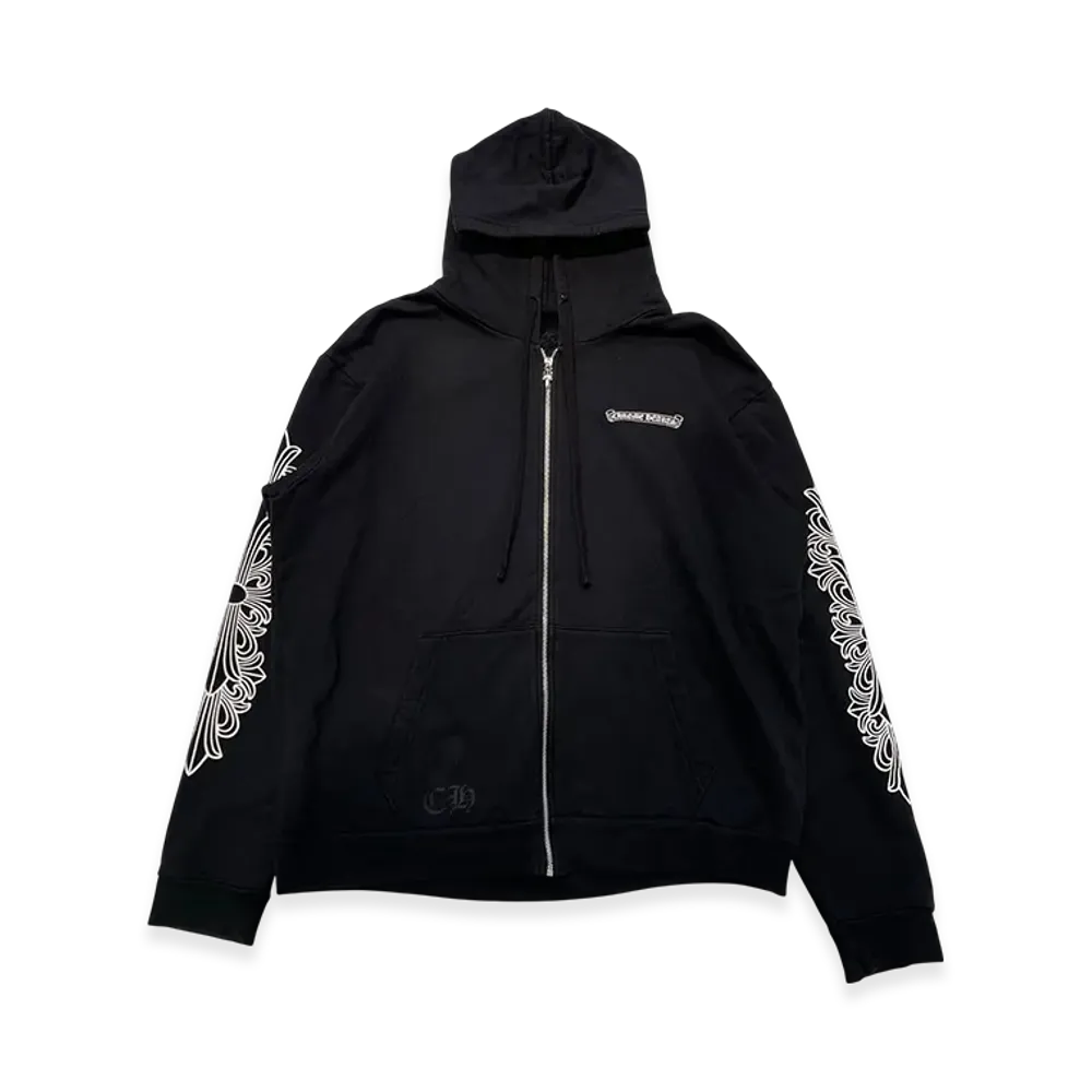 Chrome Hearts Dagger Eye Chart Zip Up Hoodie "Black"