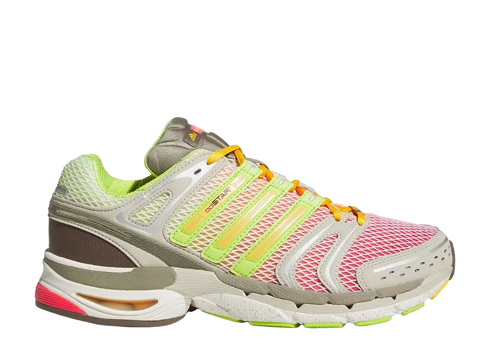Larry June x adidas Adistar Control 5 "Semi Lucid Red/Semi Solar Slime"