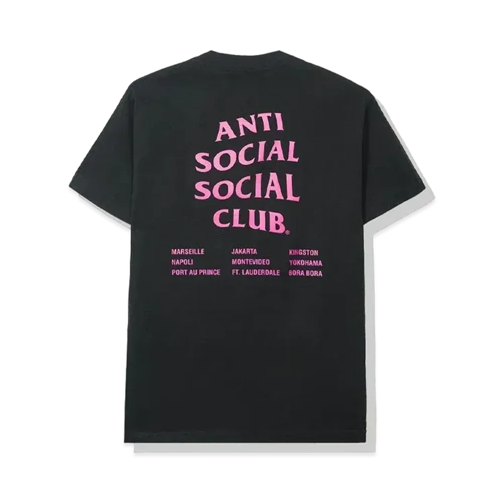 ANTI SOCIAL SOCIAL CLUB Club Med Tee "Black" (SS20)