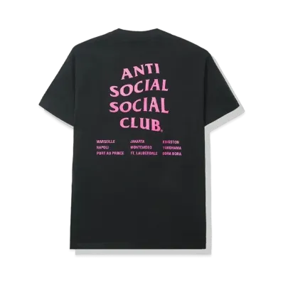 ANTI SOCIAL SOCIAL CLUB Club Med Tee "Black" (SS20)
