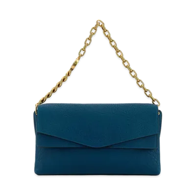 GUCCI Women's Teal Green Leather Large Shoulder Bag "Blue"
