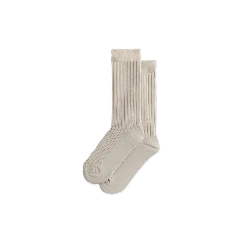 Kith Ribbed Cotton Socks "Sandrift"