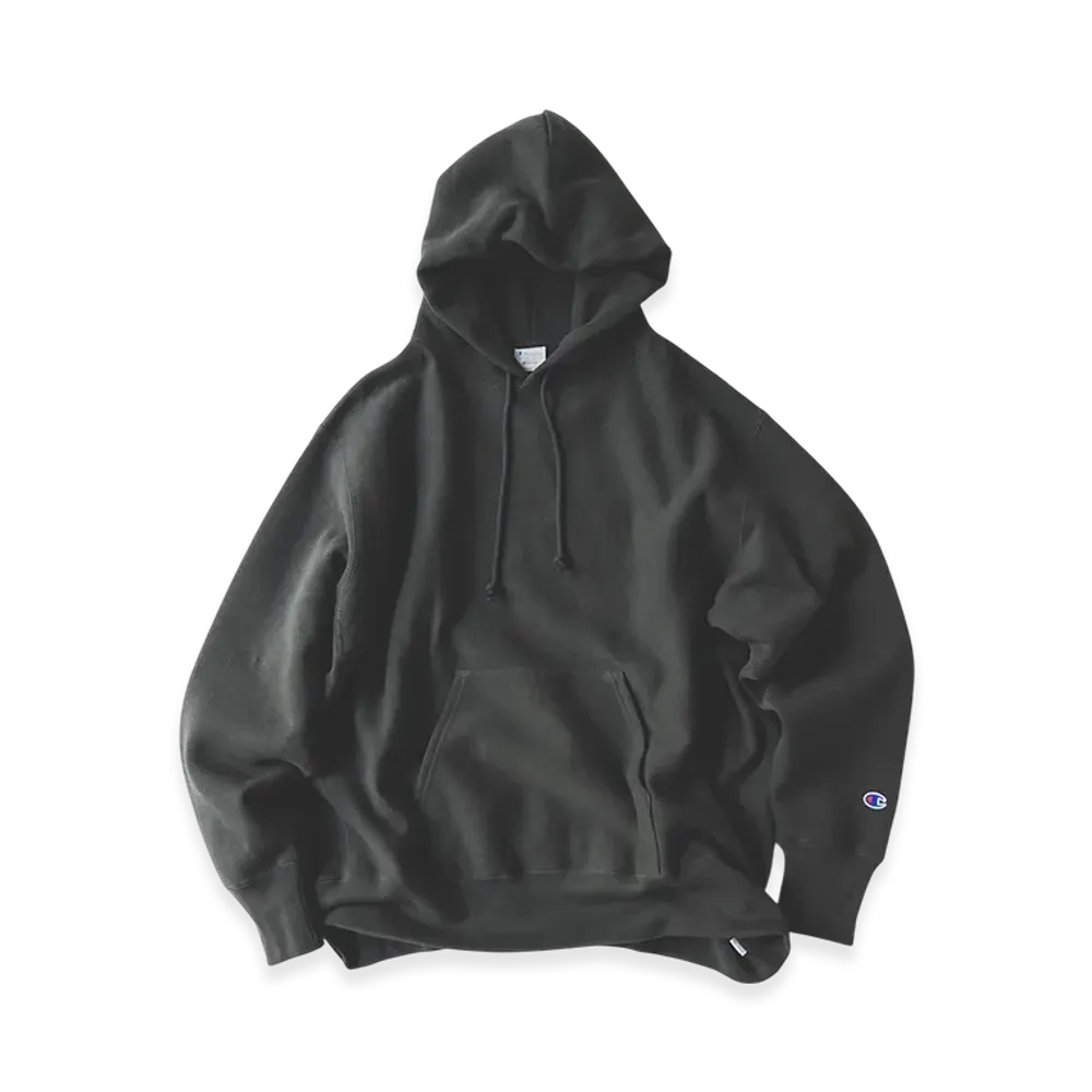BEAMS x Champion x MIN-NANO Reverse Weave Sweat Hoodie "Off Black"