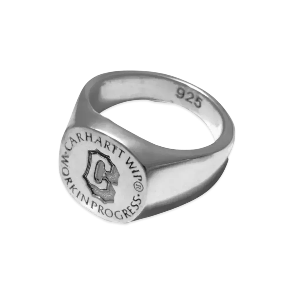 Carhartt WIP Varsity Signet Ring "Silver"