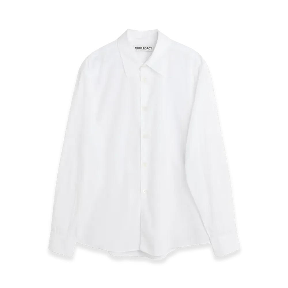 OUR LEGACY Beyond Shirt "White Liquid Poplin"