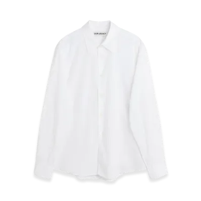OUR LEGACY Beyond Shirt "White Liquid Poplin"
