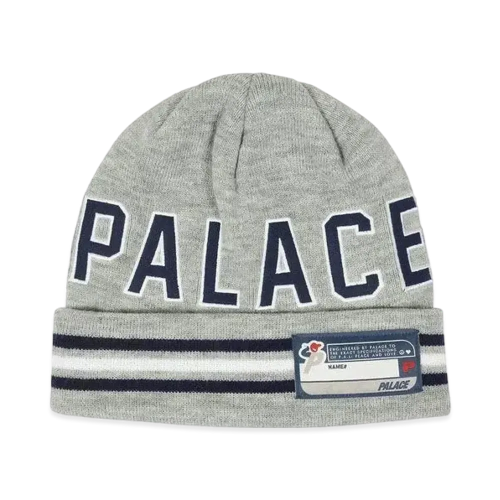 PALACE COLLEGE BEANIE "Light Grey Marl"