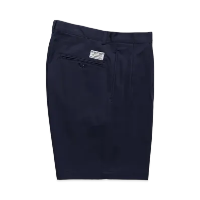 WACKO MARIA Double Pleated Chino Short Trousers "Navy"