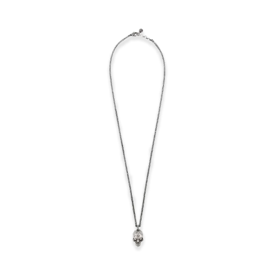 Alexander McQUEEN Knuckle Skull Necklace "Antique Silver"