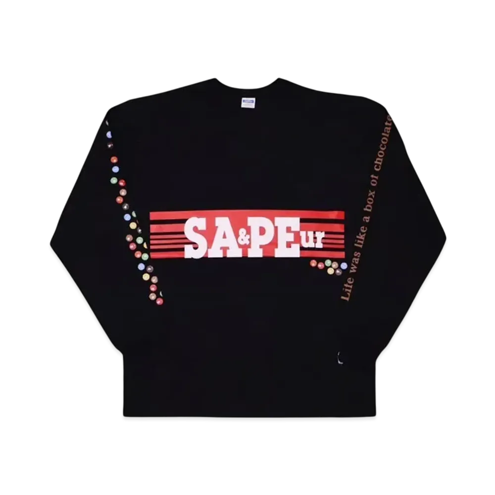 SAPEur Toy Chocolate Long Sleeve L/S Tee "Black"