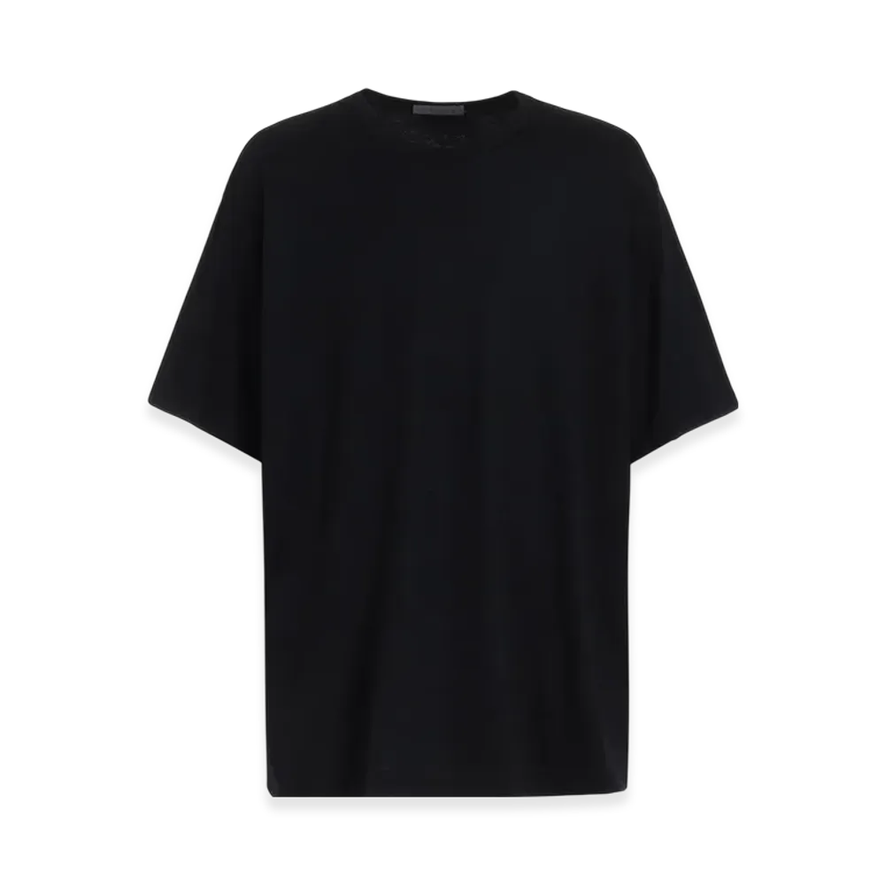 Yohji Yamamoto POUR HOMME Super120's Wool Half Sleeve Tee "Black"