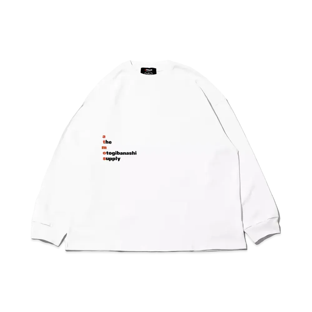 atmos x THE OTOGIBANASHI SUPPLY L/S Tee "White"