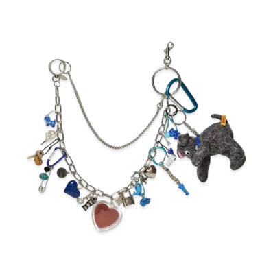 doublet Key Chain With Dog Doll "Blue"