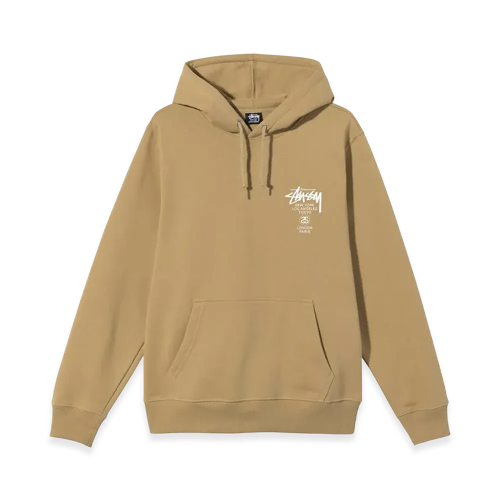 Stussy World Tour Hoodie 2021 "Khaki"