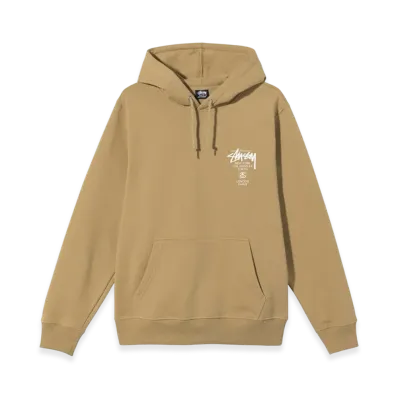 Stussy World Tour Hoodie 2021 "Khaki"