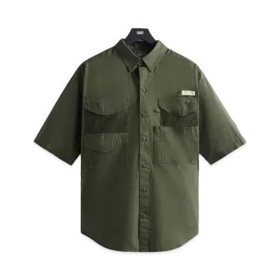 Kith x Columbia PFG Short Sleeve Shirt "Surplus Green"