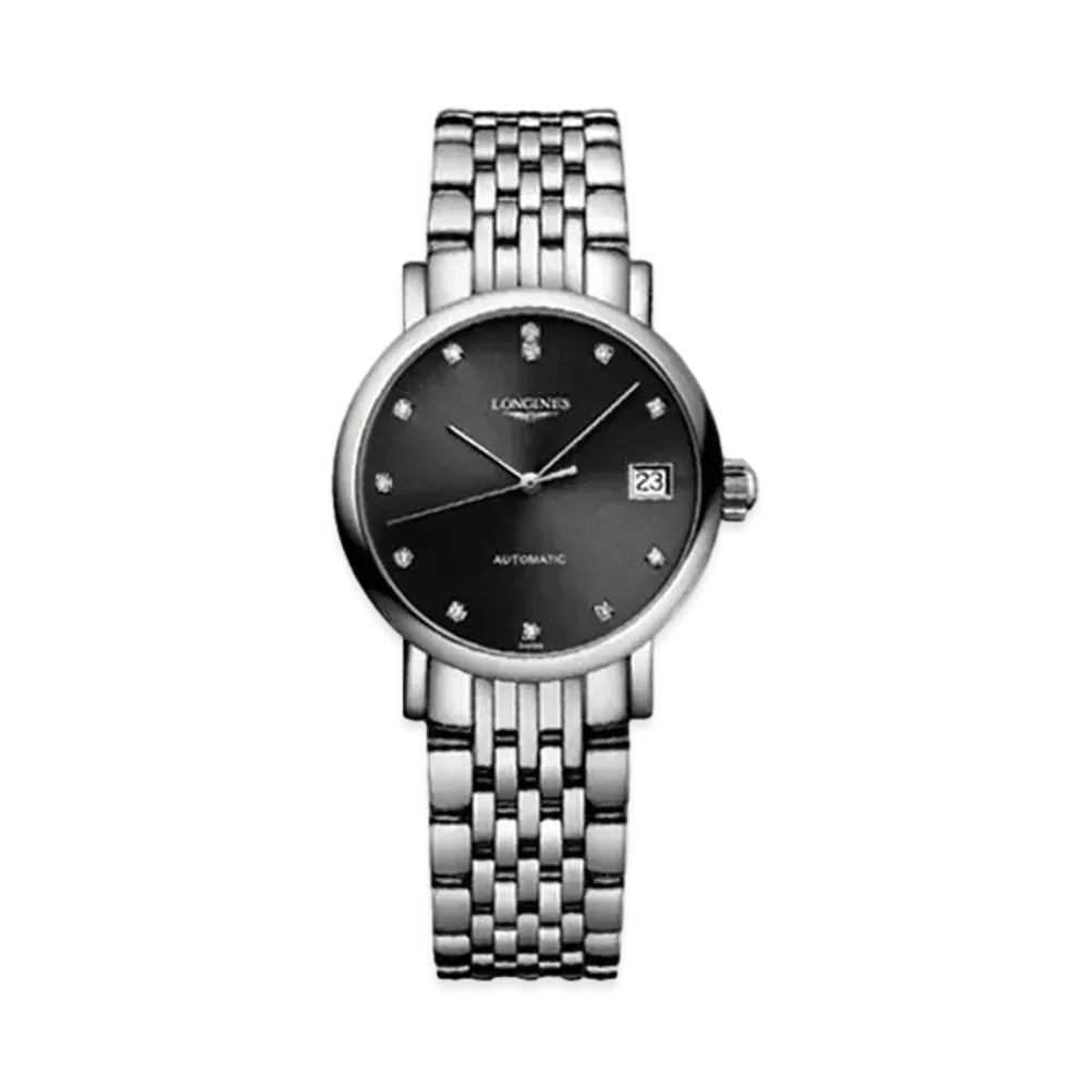 Longines Elegant Collection 25.50 mm "Sun Ray Black/Stainless Steel" L4.309.4.57.6