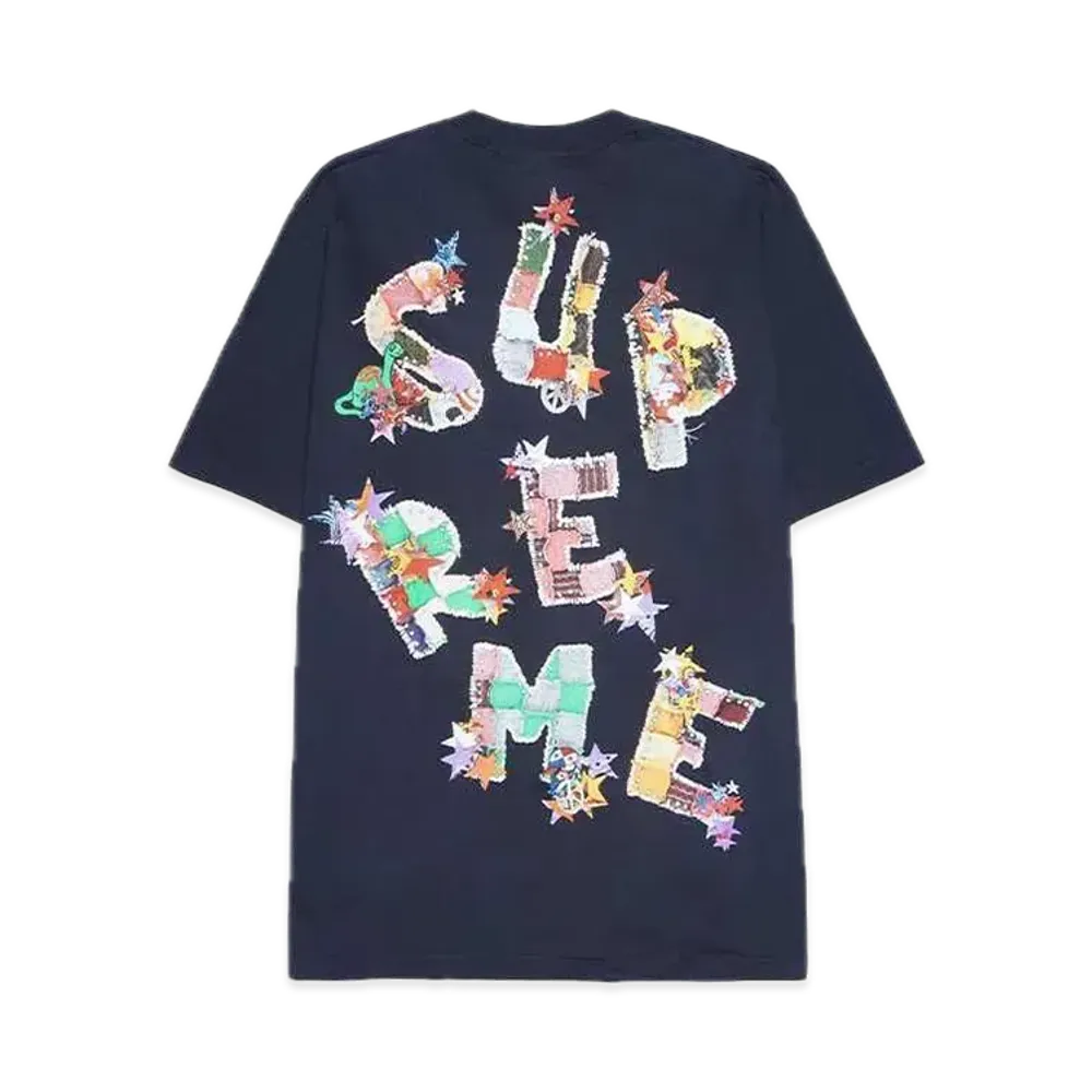 Supreme Patchwork Tee "Navy"