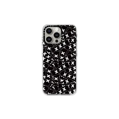 GOD SELECTION XXX x fragment design x CASETiFY Sticker Logo Black White Case "Clear"