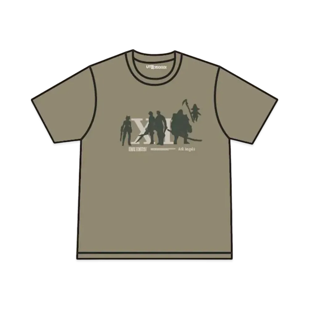 Uniqlo Final Fantasy 35th Anniversary UT Graphic T-Shirt Final Fantasy XI "Olive"