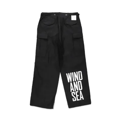 WIND AND SEA Military Surplus Cargo Pants "Black"