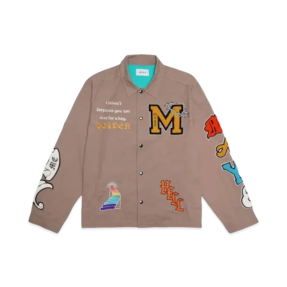 MAYO EXCLUSIVE EMBROIDERY COACH JACKET "BEIGE"
