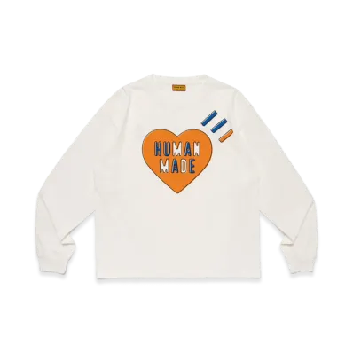 HUMAN MADE Graphic L/S T-Shirt "White"