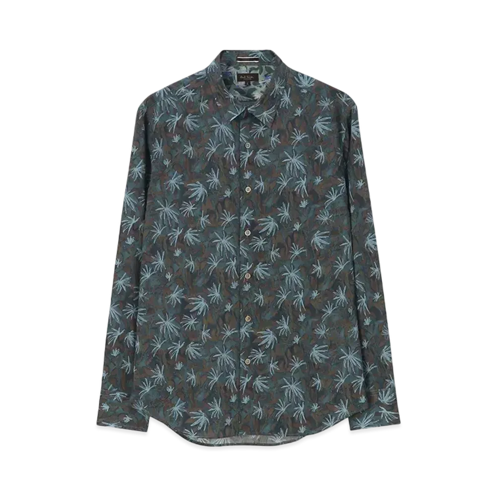 Paul Smith Flower Shadow Print Shirt "Brown"