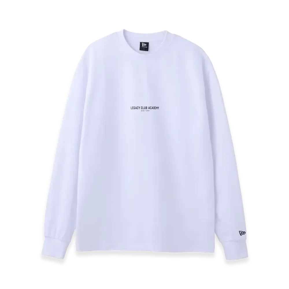 NEW ERA The Legacy Club Academy Long Sleeve Tech T-Shirt "White"