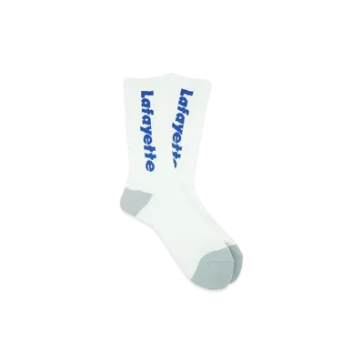 LFYT LAFAYETTE LOGO CREW SOCKS "WHITE"