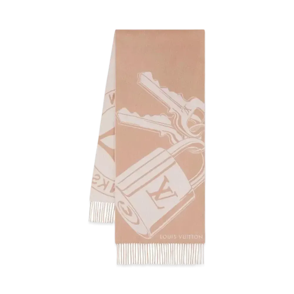 Louis Vuitton Lock And Keys Scarf "Saffron"