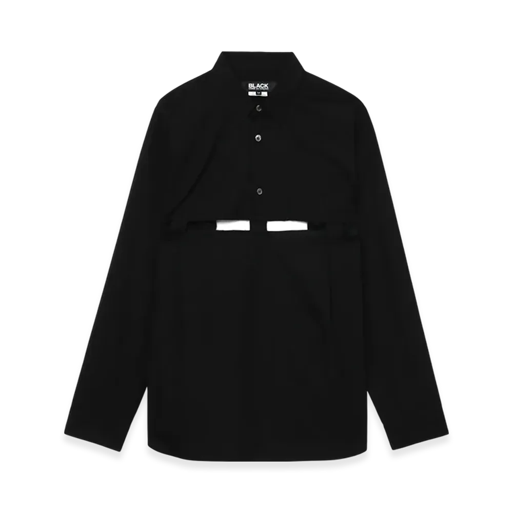 BLACK COMME des GARCONS Cut-Out Shirt "Black"