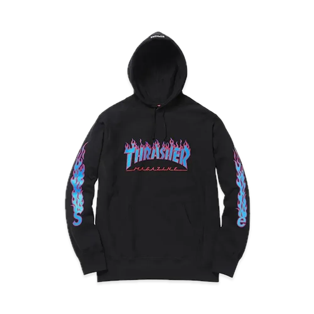 Supreme x THRASHER Hooded Sweatshirt "Black"