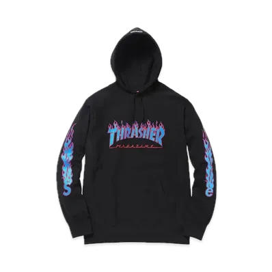 Supreme x THRASHER Hooded Sweatshirt "Black"